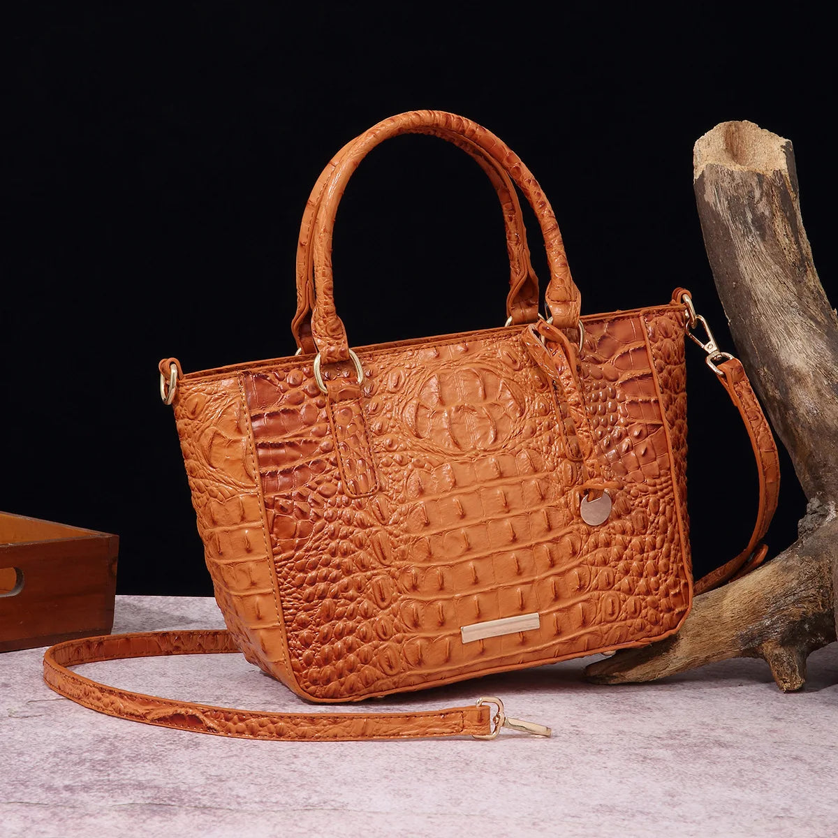 Crocodile Pattern Crossbody Bag Fashion Design Luxury Bag