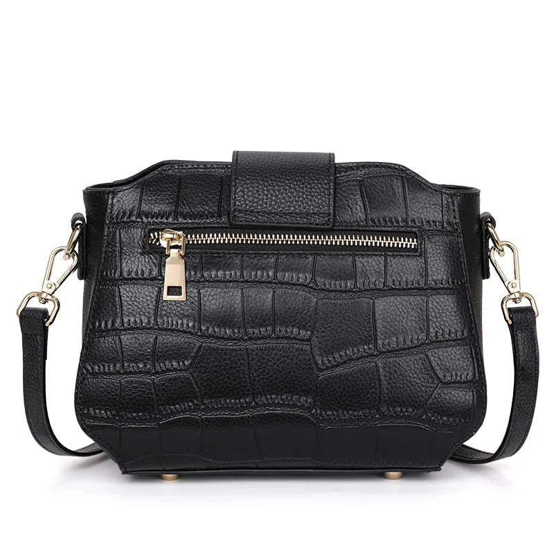 Genuine Leather Crossbody Bag Trendy Shoulder Bag