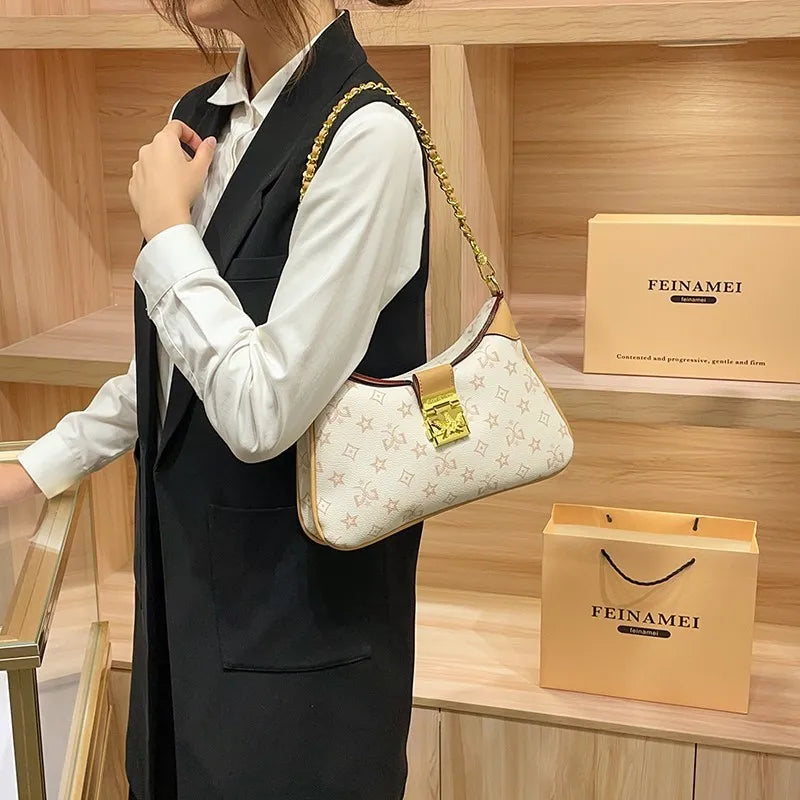 Light luxury brand women's chain underarm bag fashion design