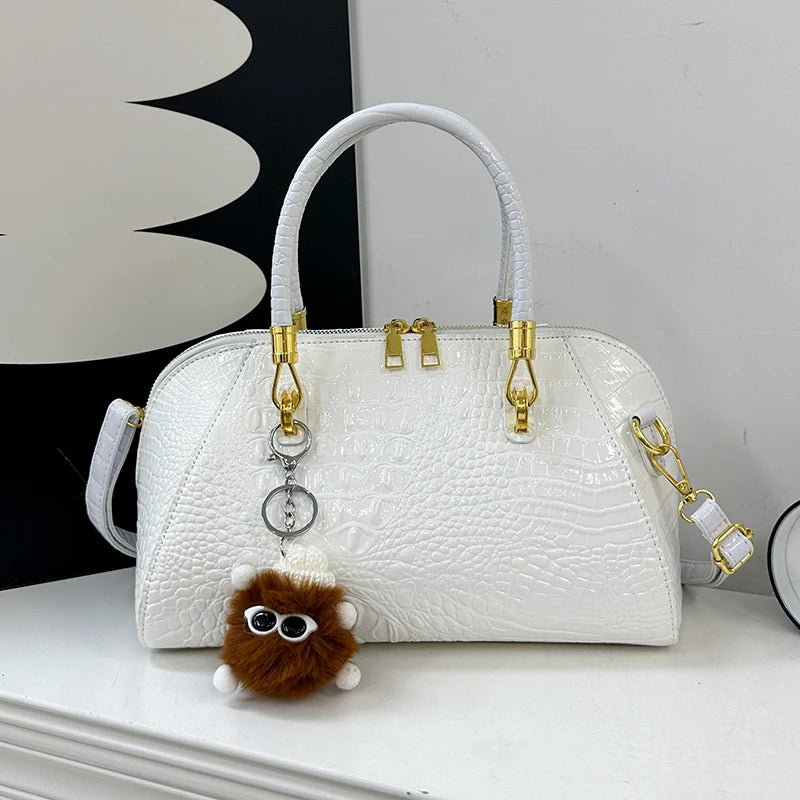 Classic Handbag Crocodile Leather Shoulder Crossbody Bag