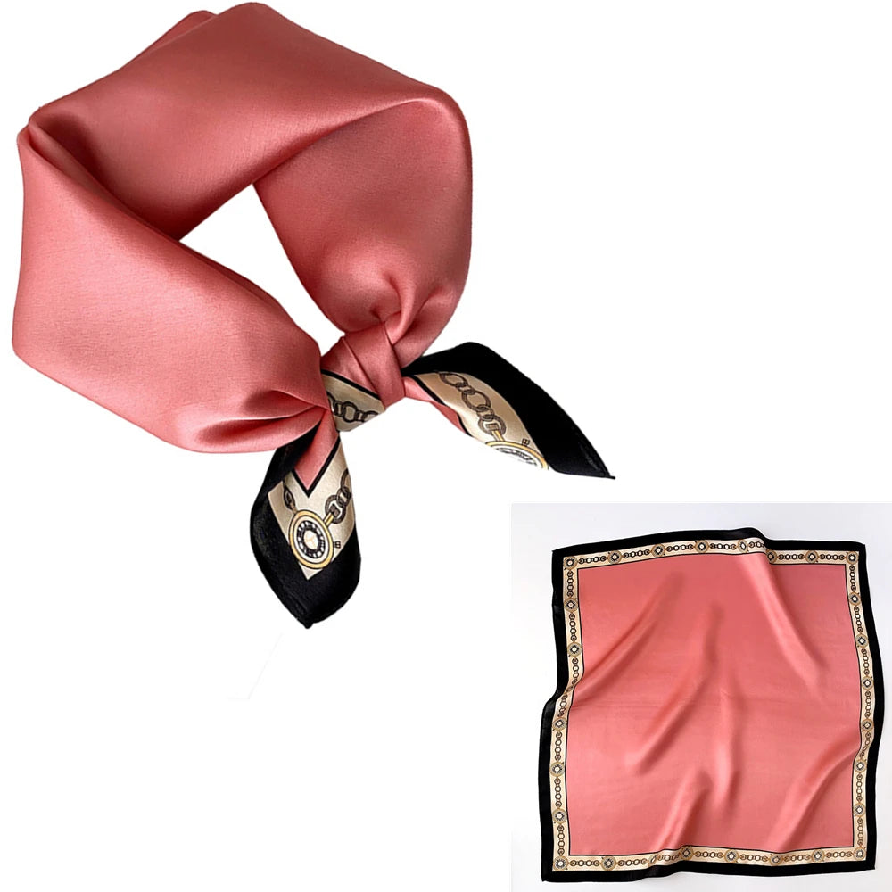 Women 100% Mulberry Real Silk Scarf 53cm