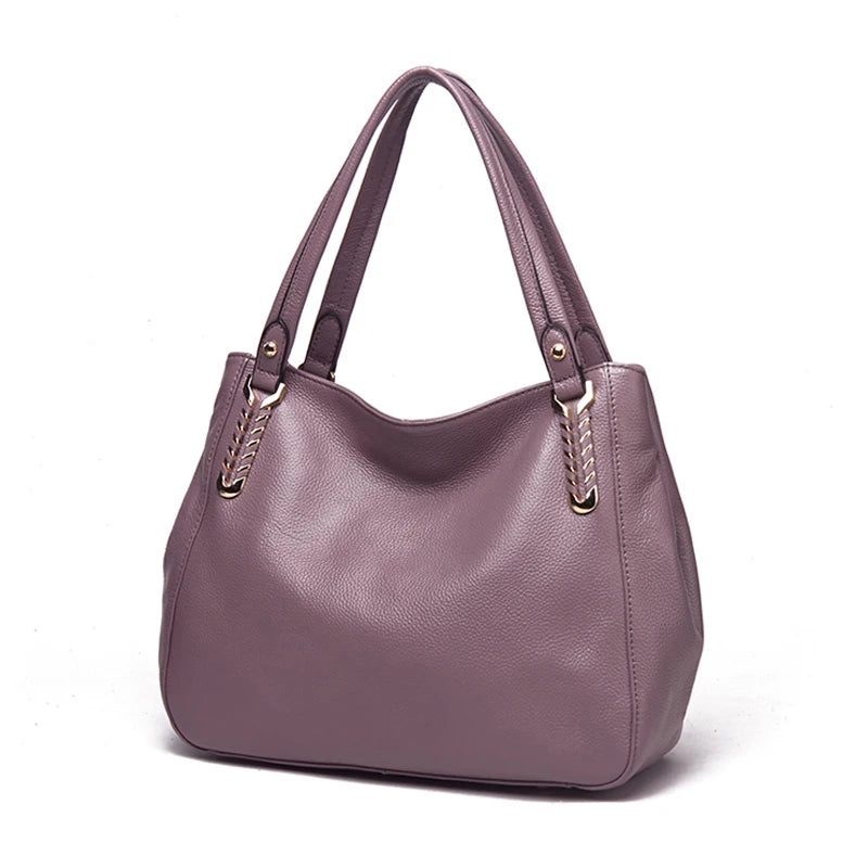 Women soft leather crossbody bag genuine leather large bag cowhide shoulder bag