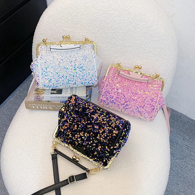 Satin Vintage Evening Bag Metal Flower Luxury Clutch Handbag