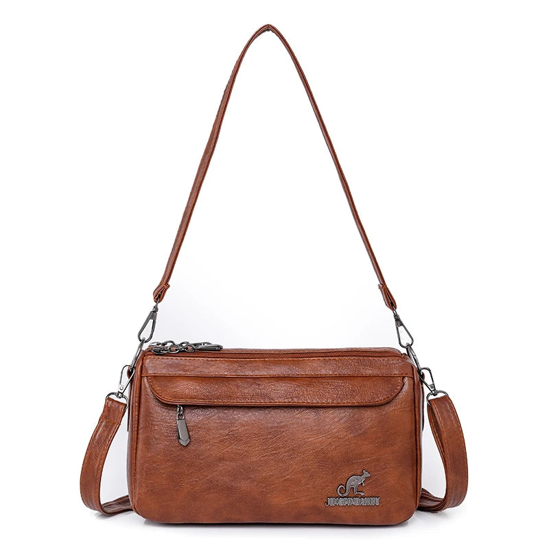 Women Bag Vintage Crossbody Bag Fashion Shoulder Bags PU Leather luxury Design