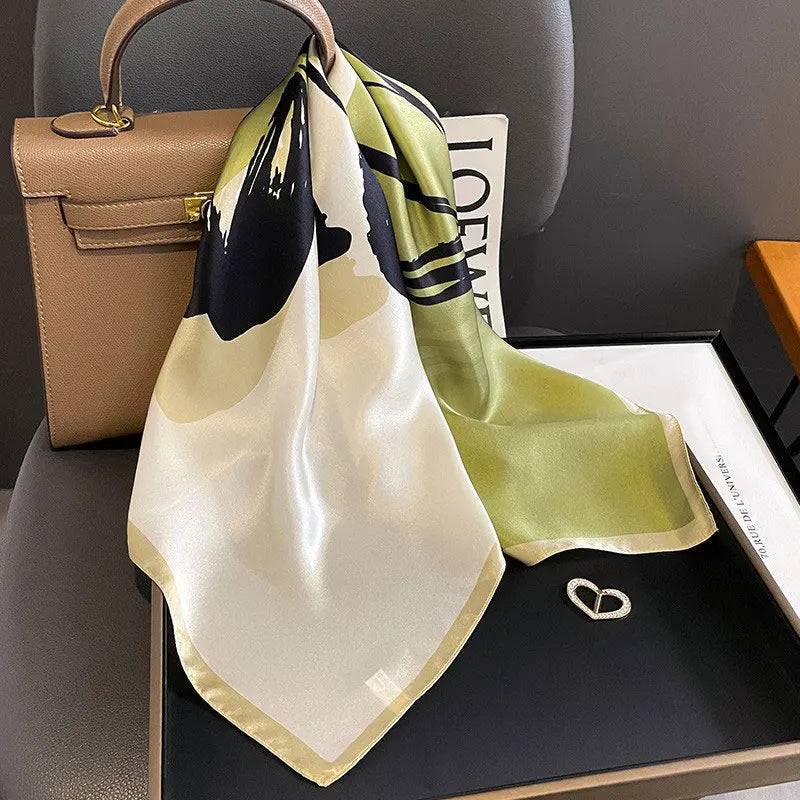 100% Silk Scarf Elegant Luxury High Quality Fashion