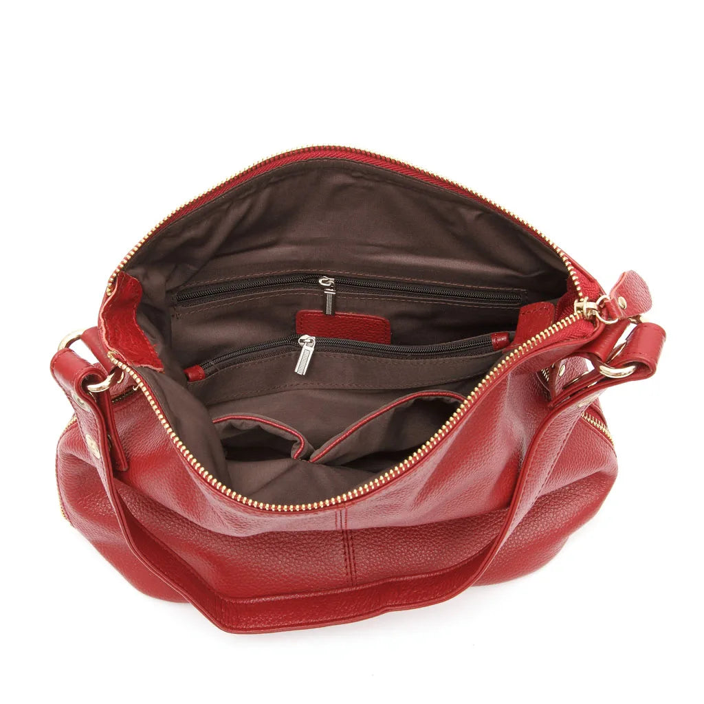 Elegant 100% Genuine Leather Charming Shoulder Bag