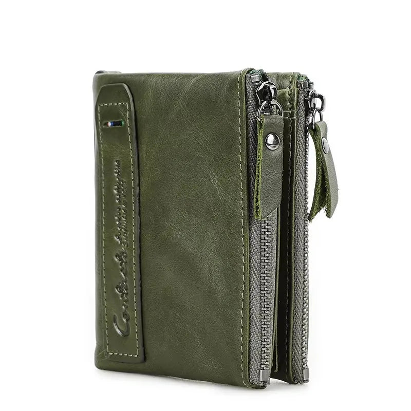 Genuine Leather Fashion Purses Bifold Purses Credit Card Holder Wallets