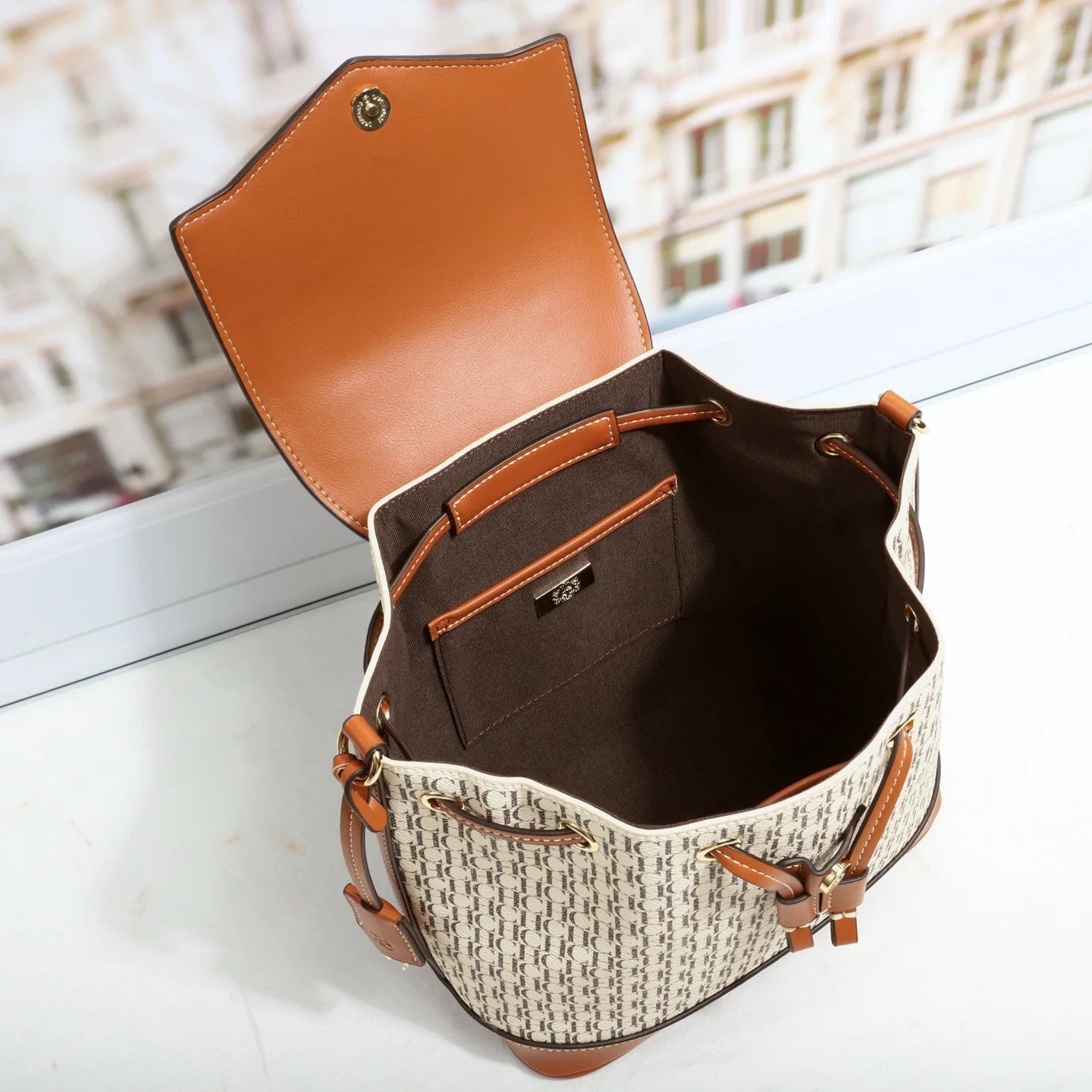 Women's Backpacks Luxury Minimalist Design with Trendy Letters