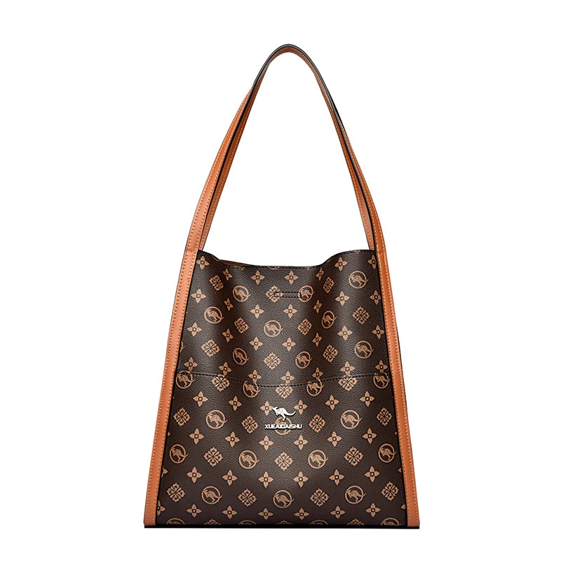 Genuine Brand High Quality Leather Casual Tote Luxury Handbag Top-handle Bag