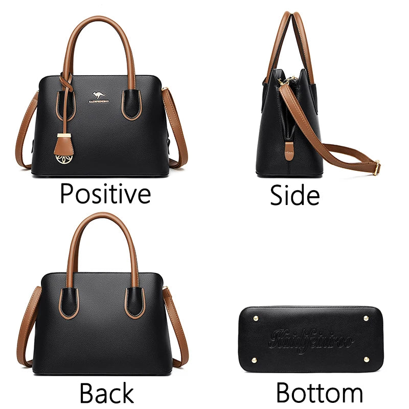 Retro Leather Bag Ladies Purse Handbag Luxury Design