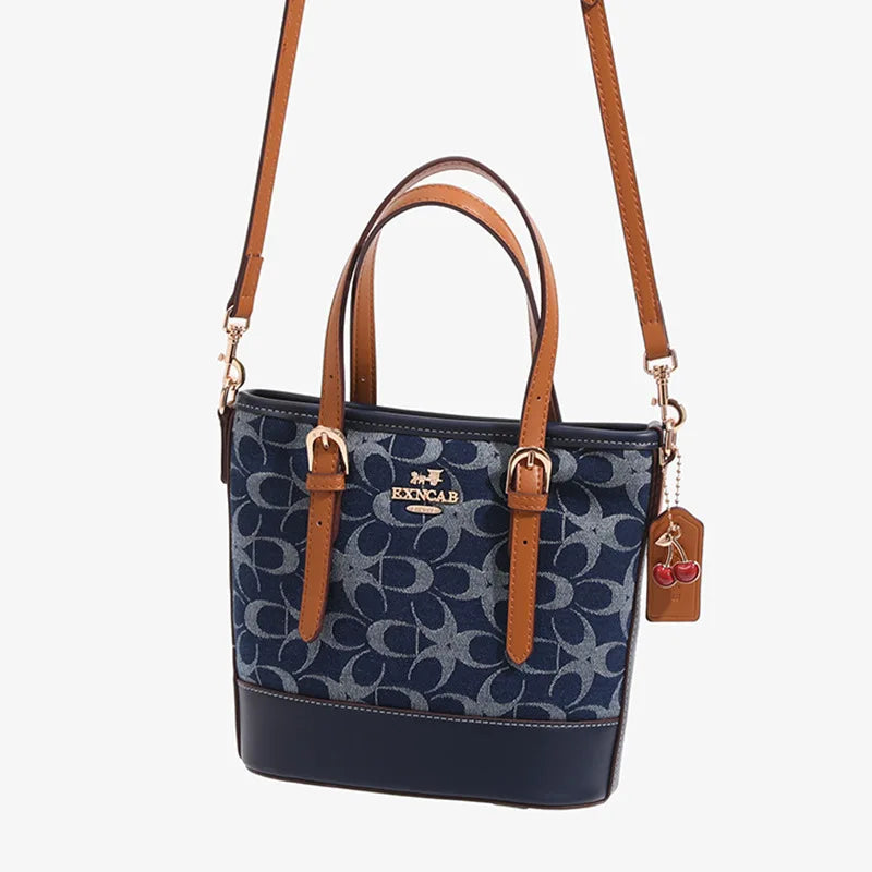 Luxury Elegant Tote Bag Crossbody Handbag For Women Trendy Solid Color Messenger Bag
