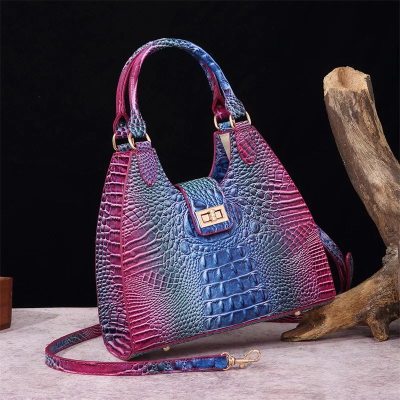 Women Vintage PU Leather Crossbody Handbag Fashion Design Shoulder Messenger Bag