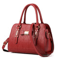 Large Capacity Floral Embossed Butterfly Knot Shoulder Bag