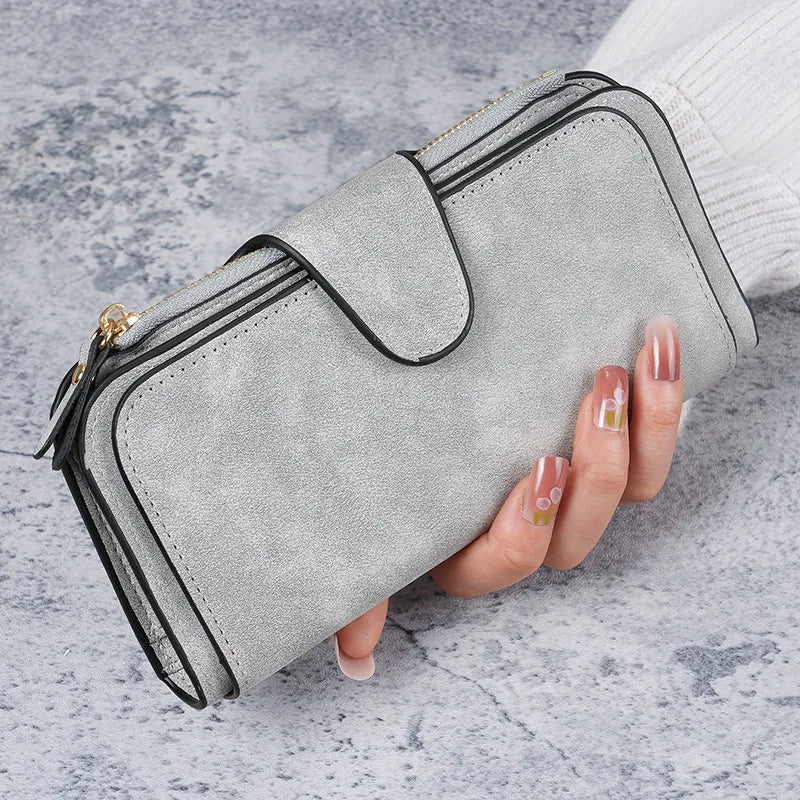 Long Women's Wallet Coin Purse Multi-color Card Slot Mobile Phone Bag Clutch