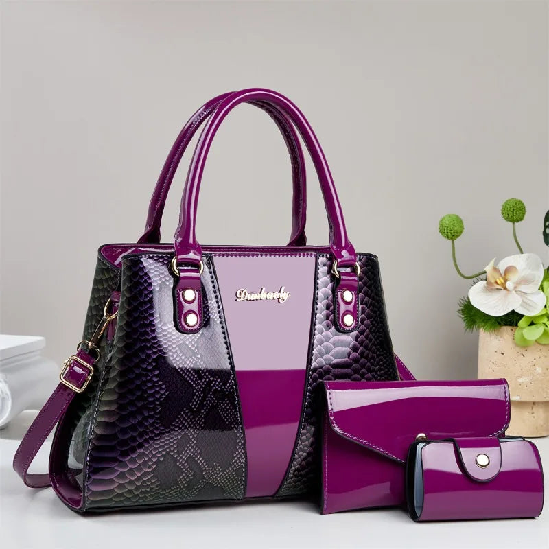 3Piece Set Women's Bag Trendy Fashion Niche
