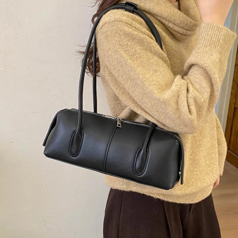Retro Underarm Shoulder Bags PU Leather Satchel