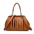 Luxury Large Capacity Leather Tote Bags Vintage Shoulder Bag