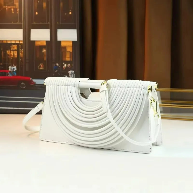 Hand-woven Fashion Handbag Clutch Bag Niche Design High-end Single-shoulder Bag