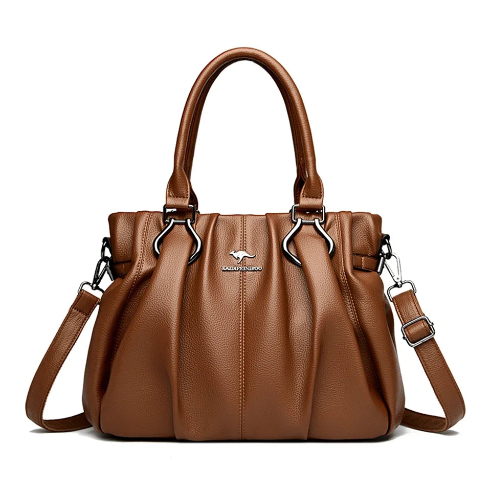 Genuine Casual Tote Bag Luxury Handbags Designer Purse High Quality Soft Leather