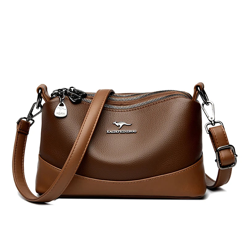 High-quality Leather Handbags Luxury Design Shoulder Crossbody Bag Soft Sac