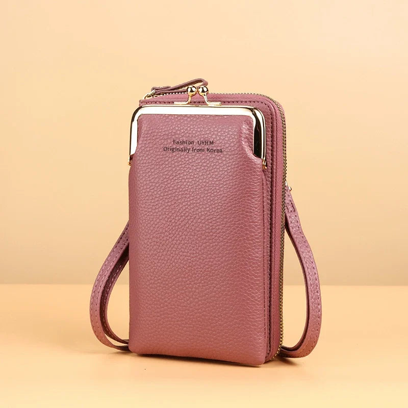 Fashion Small Crossbody Phone Pouch Bags Mini Leather Wallet
