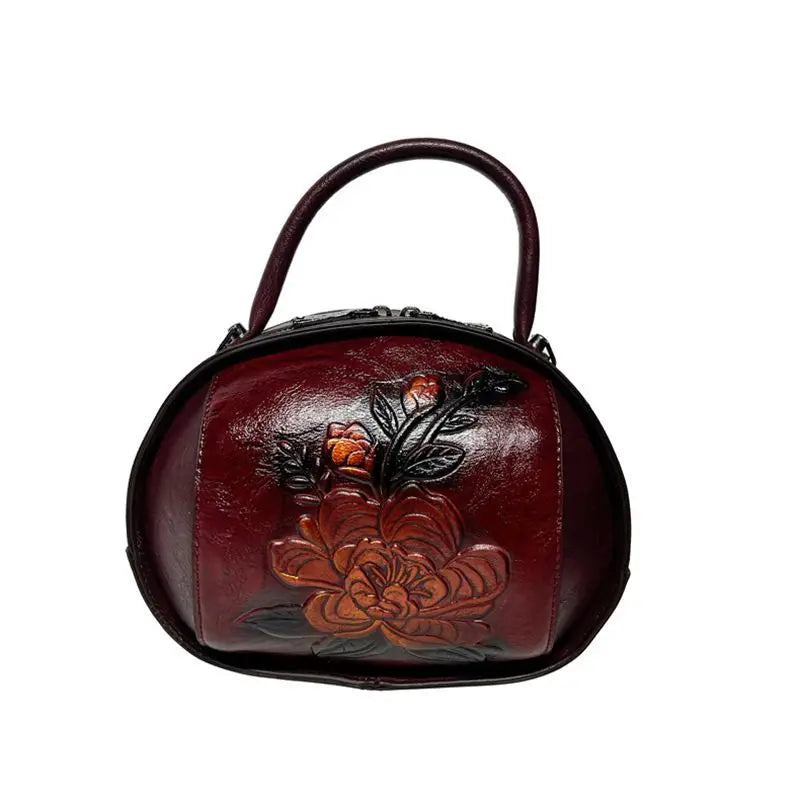 Stylish Bag Retro Coin Purse Women's Bags Multi-layered Oval Fashionable Bag