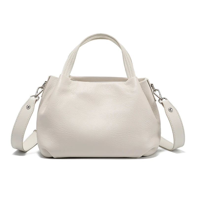 Women's genuine leather cowhide handbag ladies shoulder bag luxury bags