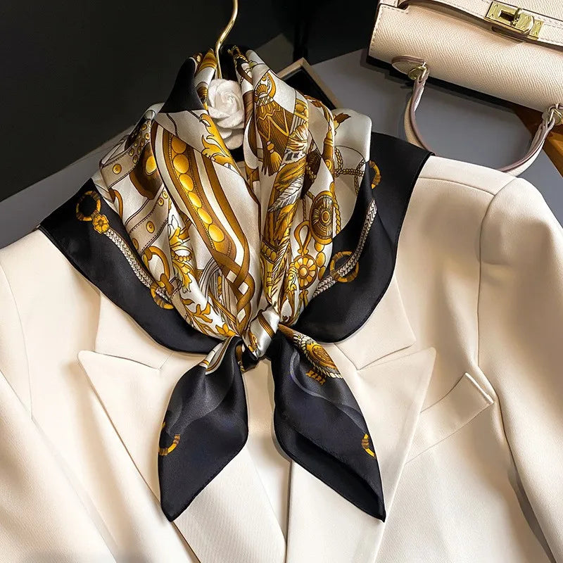 100% Silk Scarf Elegant Luxury High Quality Fashion