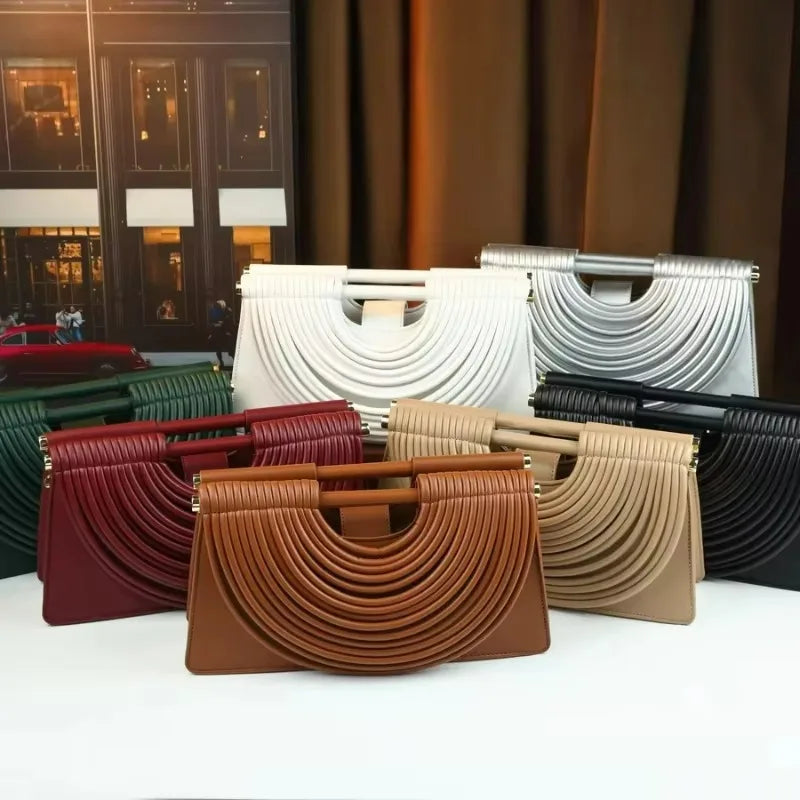 Hand-woven Fashion Handbag Clutch Bag Niche Design High-end Single-shoulder Bag