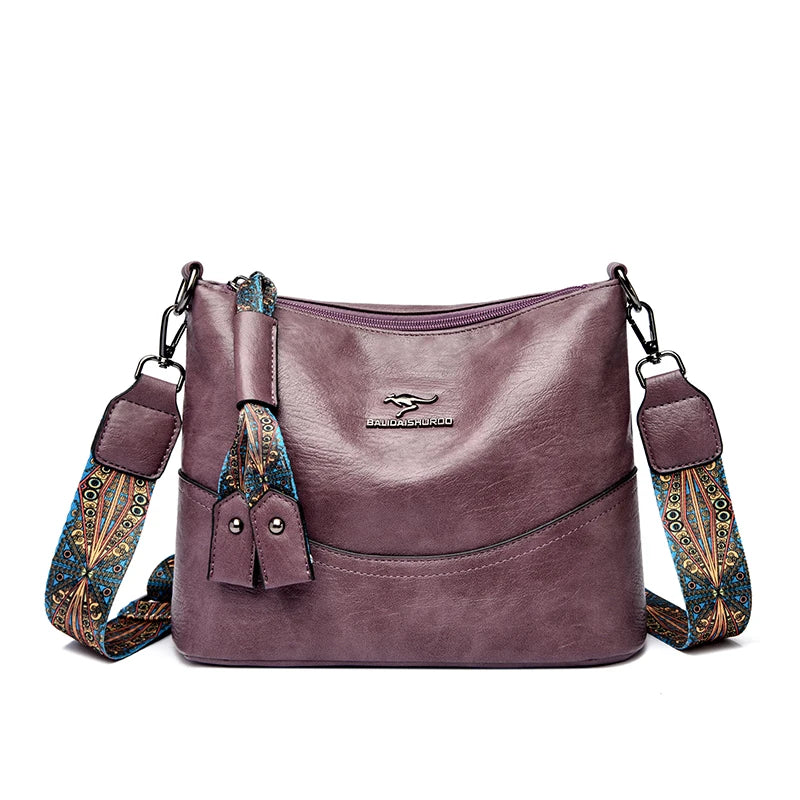 Soft Leather Crossbody Bags Women Bags Designer Vintage Casual Shoulder Bag