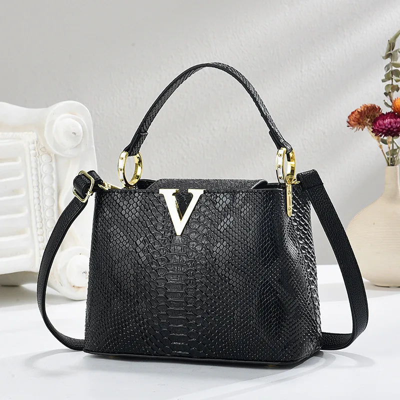 Gradient Color Shoulder Bag PU Leather Crossbody Bag