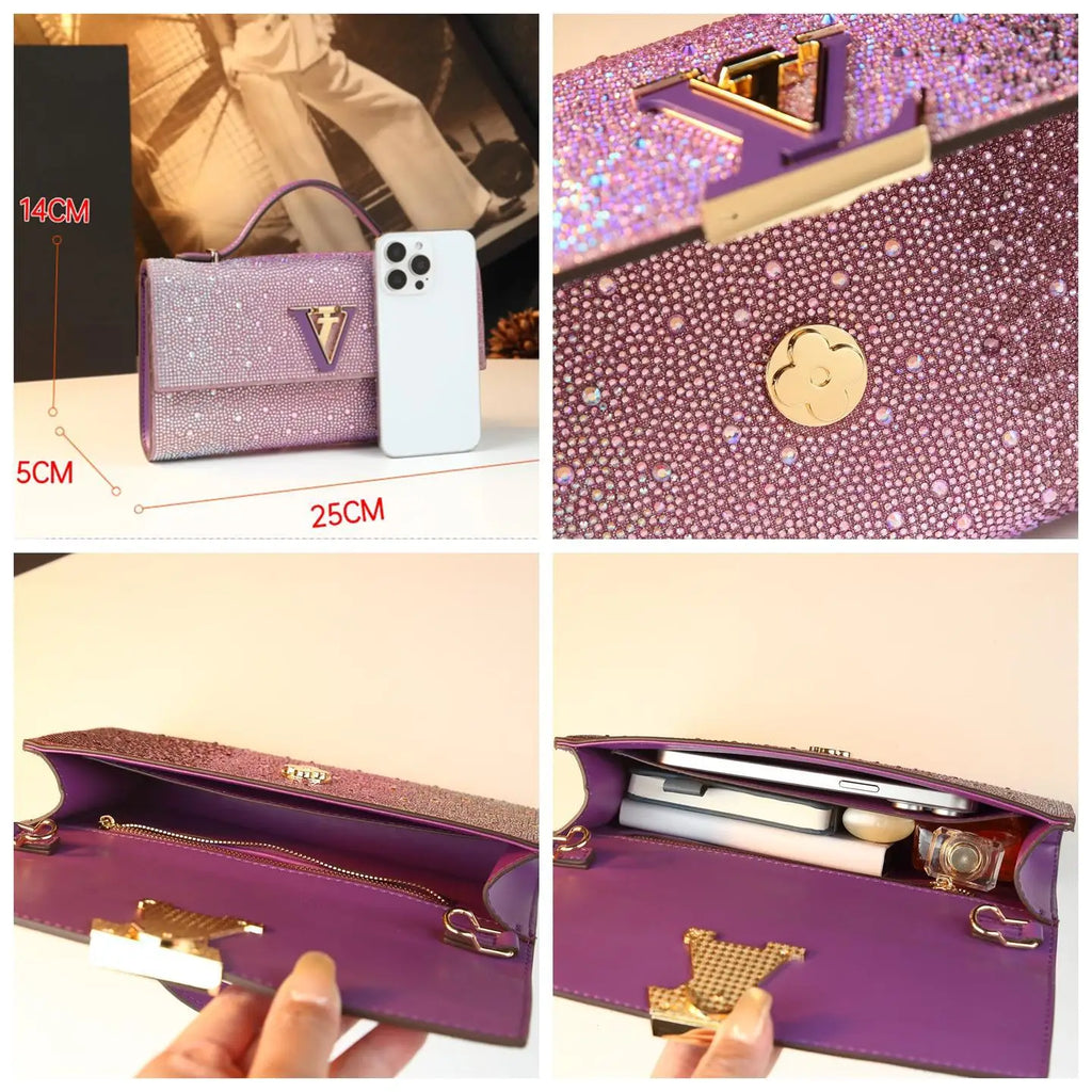 Elegant Leather Classic Design Large Capacity Bag Luxury Clutch
