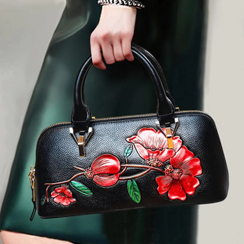 Genuine Leather Bag for Women Fashionable Small Handbag