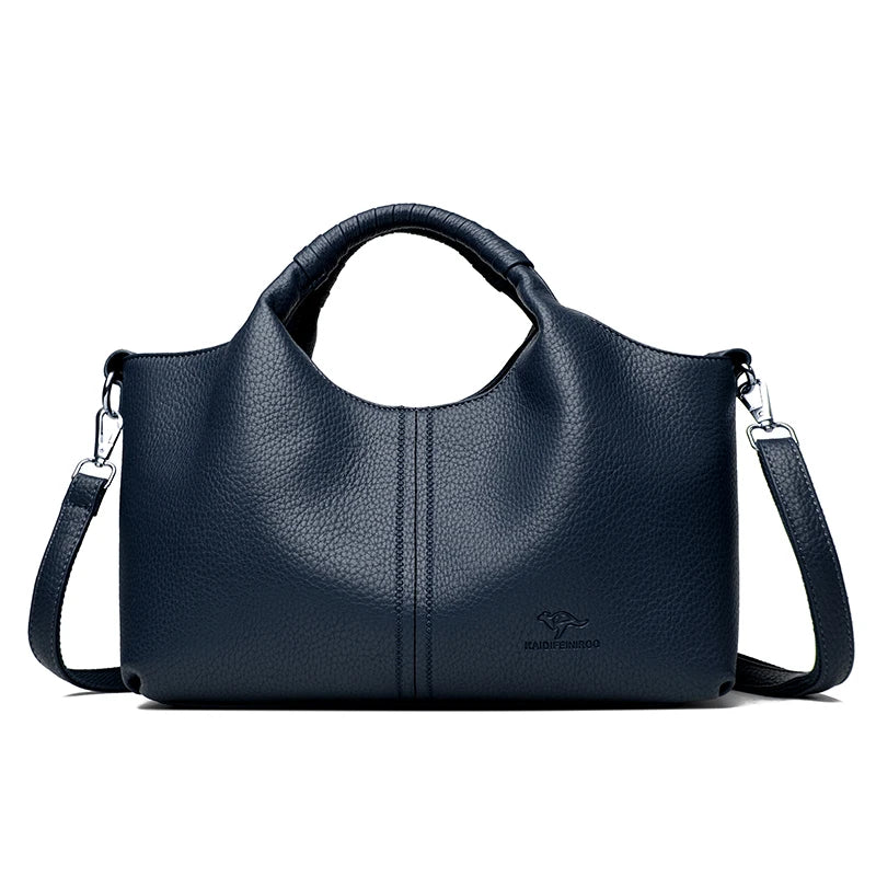 Authentic Leather Tote Bag Luxury Large Capacity Handbag