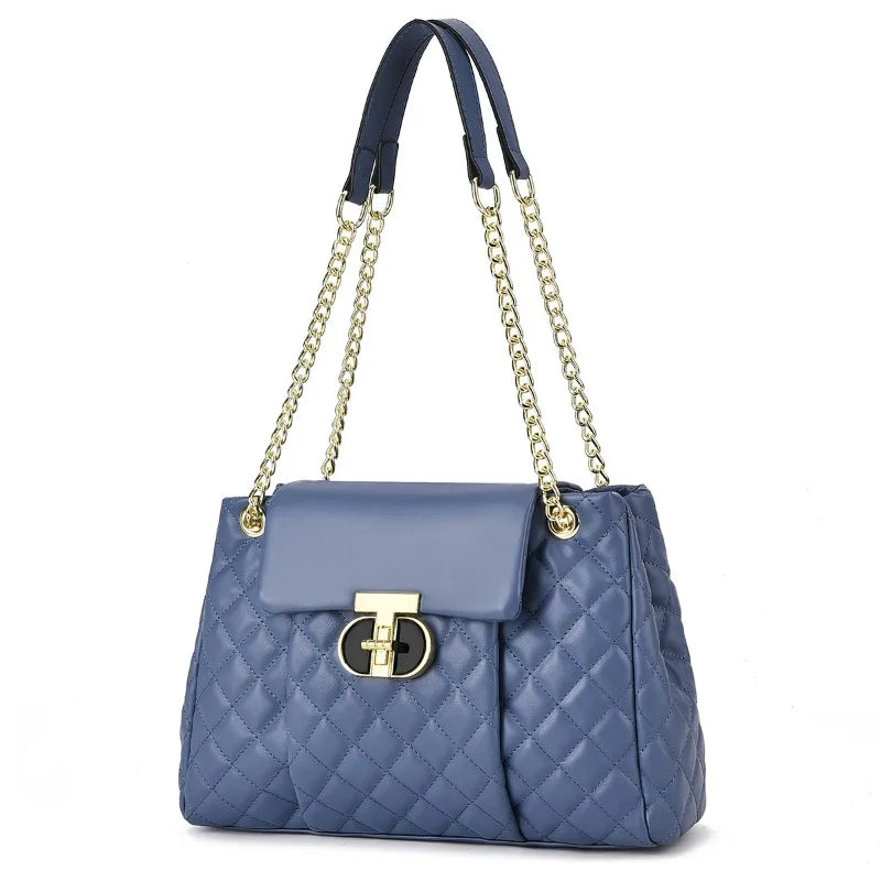 Luxury Brand Design Women Fashion Handbag Diamond Grid Pattern Single Shoulder Bag