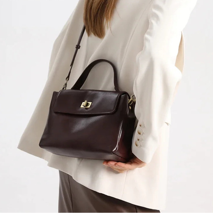 Women Cowhide Genuine Leather Tote Bag Lady Designer Luxury Soft Leather Handbag