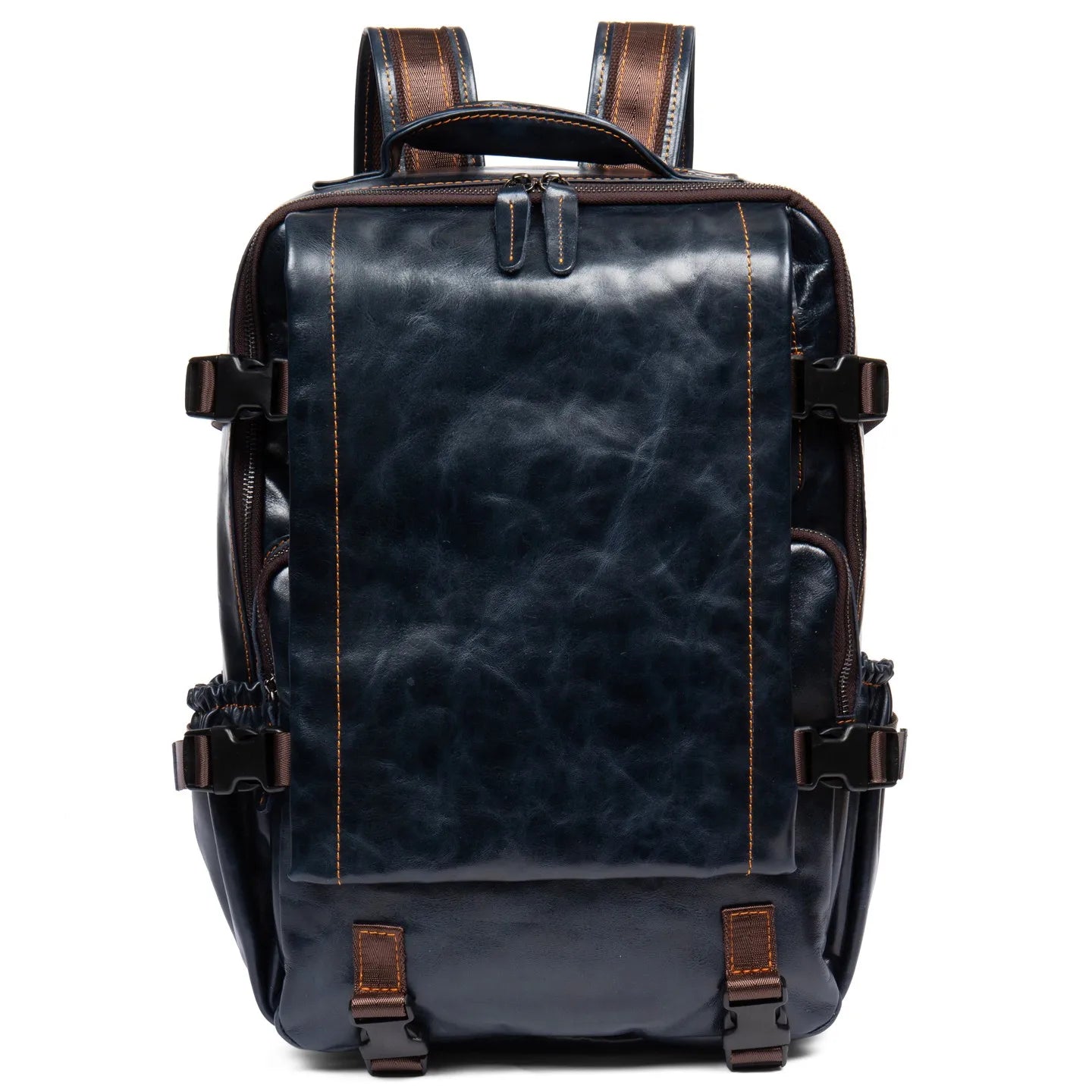Handmade genuine leather backpack for business and casual