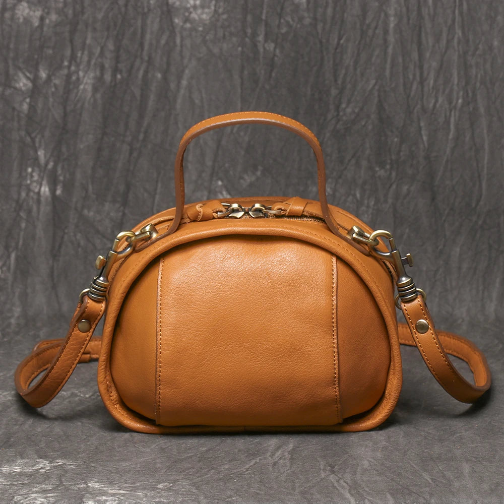 Genuine Leather Women's Crossbody Bag Top Layer Cowhide Exquisite Handbag