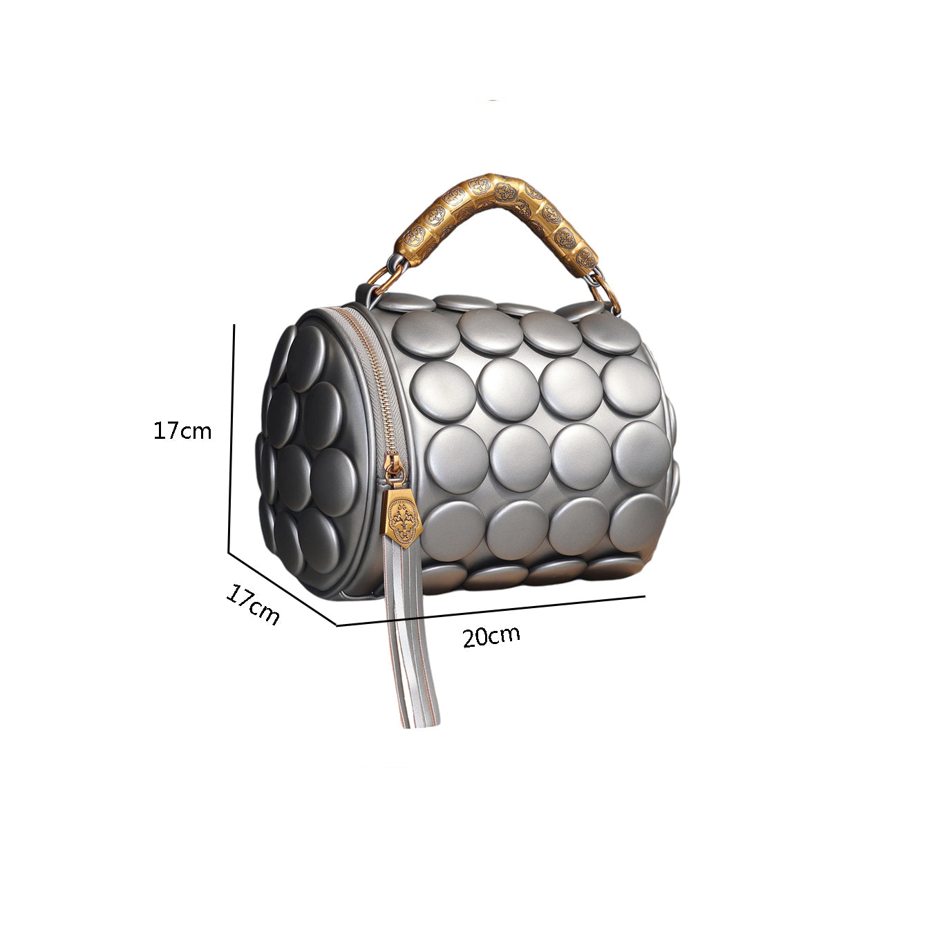 Bucket Design Handbag Purse Messenger Leather Handbag Shoulder Tote Bag image 3